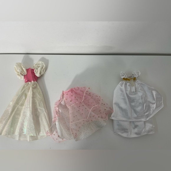 Vintage Barbie Clothing Lot of 3 My First Barbie Princess 1989 Dress Maxi Skirt - Picture 6 of 10